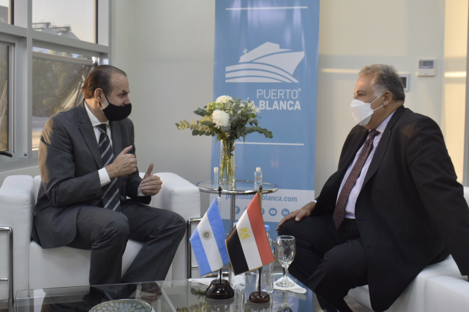 visita embajador egipto puerto bahia blanca